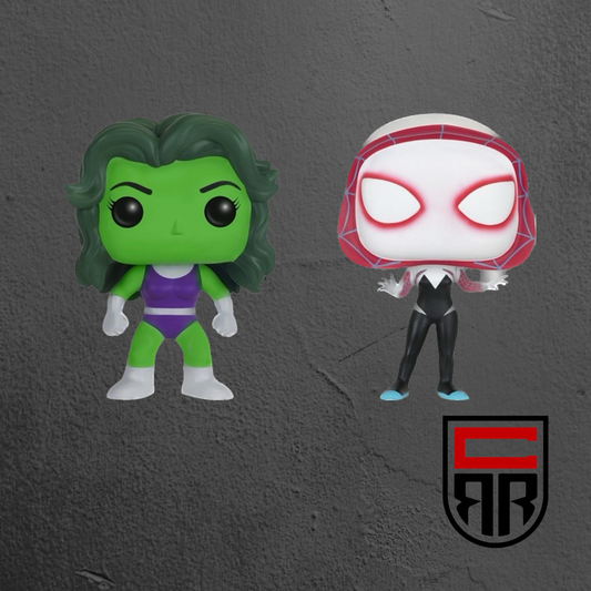 Funko Pop! Marvel She Hulk / Spider Gwen 2 Pack Not Mint