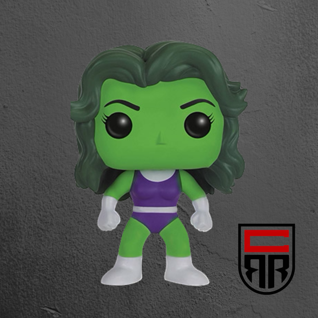 Funko Pop! Marvel She Hulk Glow (Official Comikaze Exclusive) Not Mint